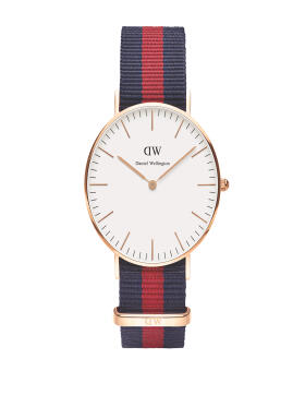 Daniel Wellington - Oxford Blå/Rød 36mm