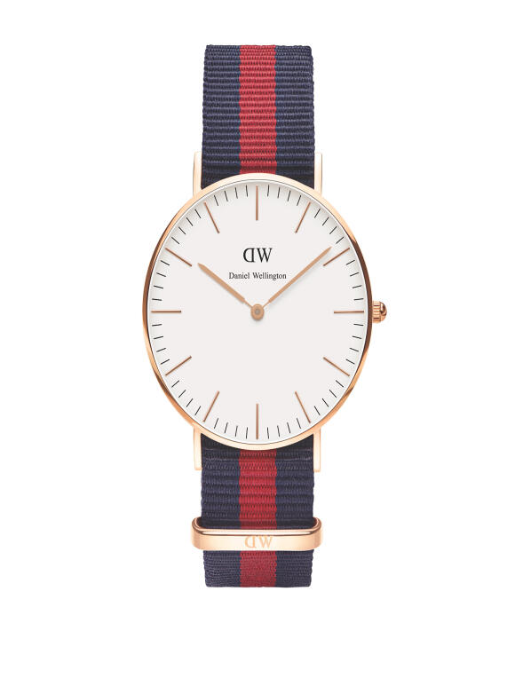 Daniel Wellington - Oxford Blå/Rød 36mm