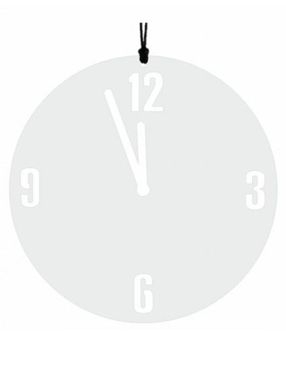 Felius Design - Nytårs ur - hvid, 2 stk