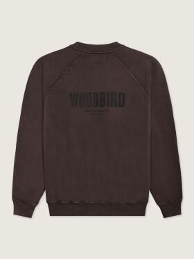 Wood Bird - Zhang Washed Logo Crew Wood Bird - Zhang Washed Logo Crew