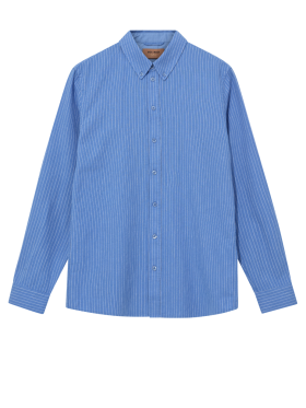 Mos Mosh - Theo Linen Stipe Shirt