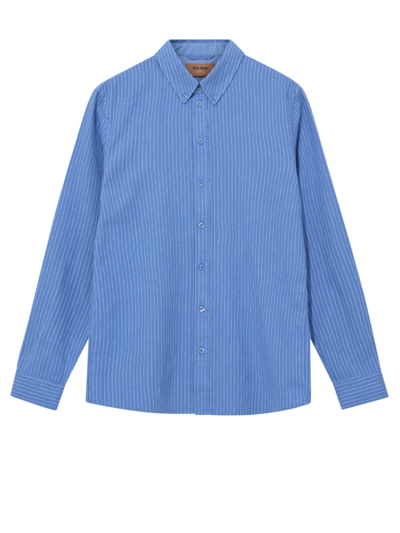 Mos Mosh - Theo Linen Stipe Shirt