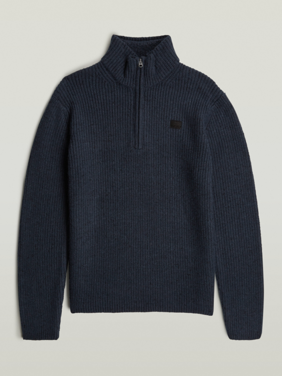 G-Star - Double Collar Half Zip Knit