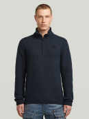 G-Star - Double Collar Half Zip Knit