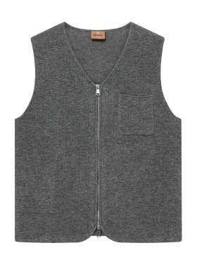 Mos Mosh - Cess Soft Zip Vest Knit