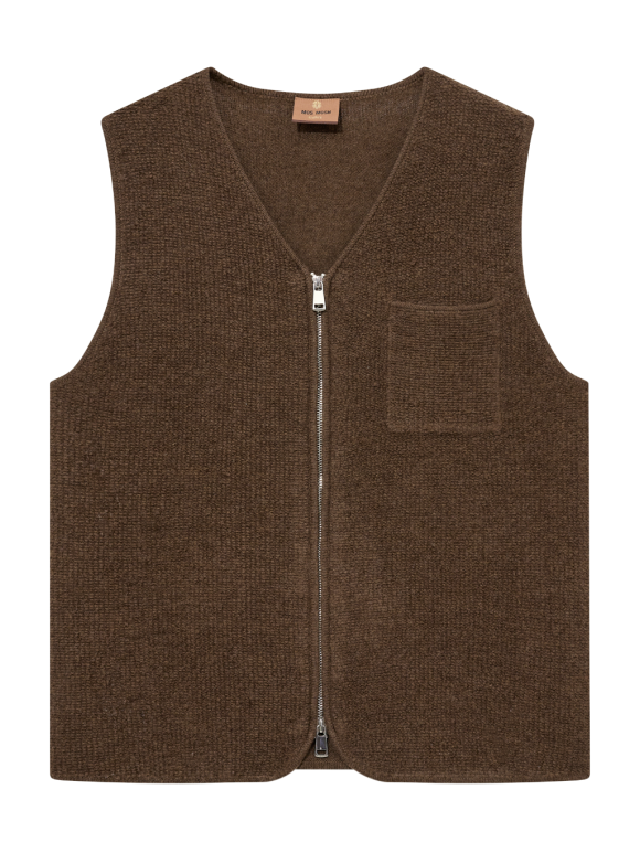 Mos Mosh - Cess Soft Zip Vest Knit