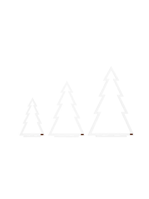 Felius Design - Juletræer, Streg 3 stk hvid